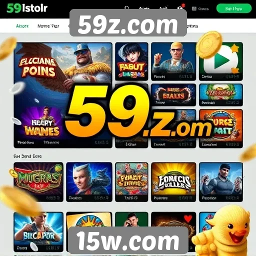 Recursos e funcionalidades do site 59z.com